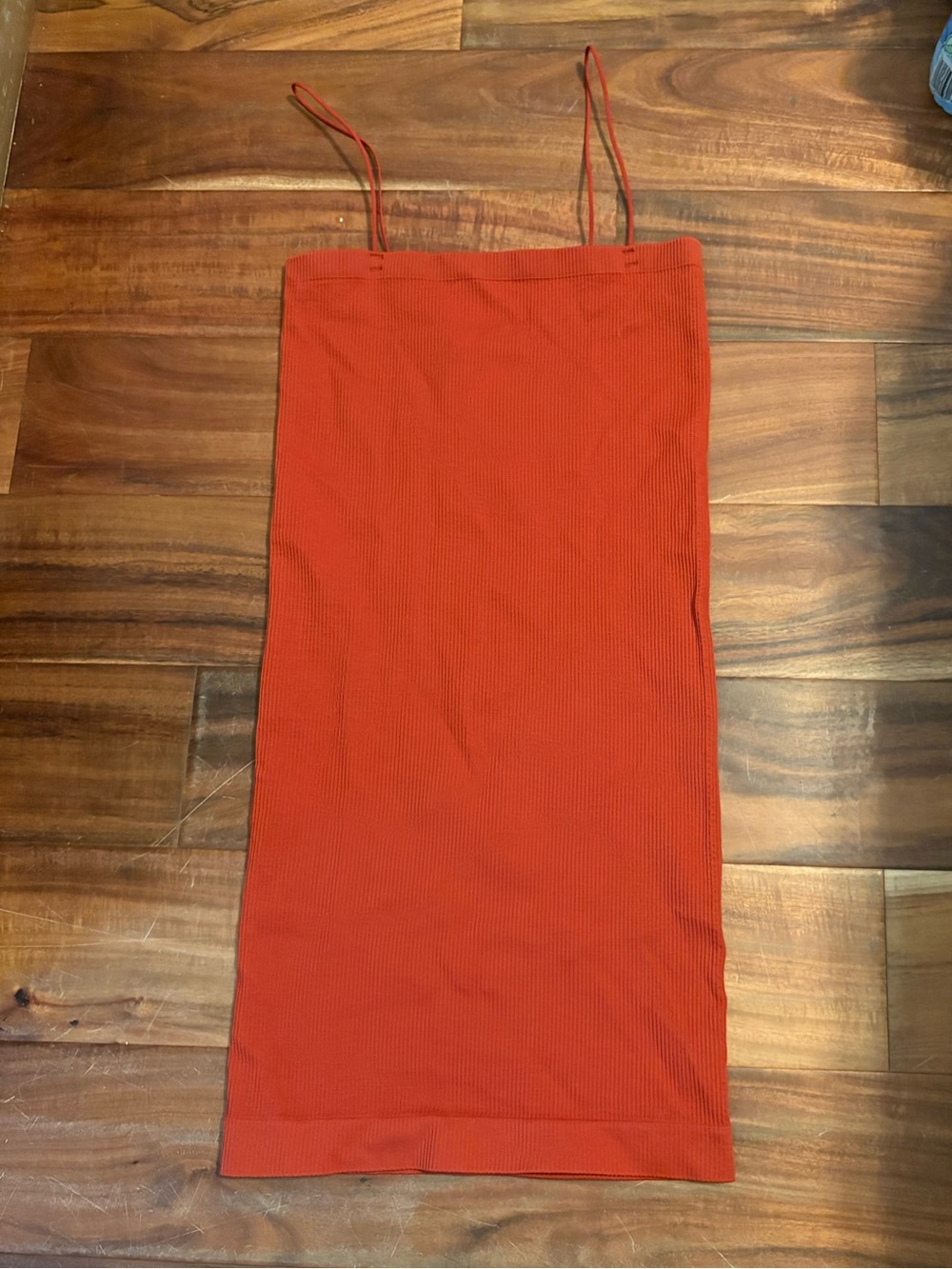 Out From Under for Urban Outfitters Terra Cotta Ribbed Bodycon Dress S (1341)